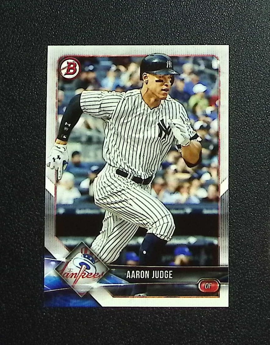 Aaron Judge 2018 Bowman #24 New York Yankees: Topps, Bowman, & Fanatics Baseball MLB Trading & Sports Cards, Sports Cards for Sale Near Me, World Series & Hall of Fame Players Memorabilia, Refractors, X-Fractors, Numbered, SP, SSP, Valuable Aucti