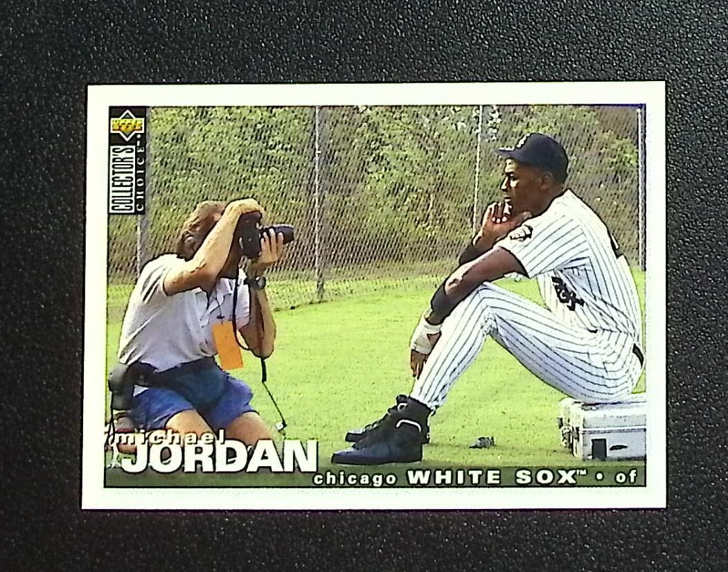 Michael Jordan 1995 Upper Deck Collector's Choice #500 Chicago White Sox: Upper Deck Basketball NBA Trading & Sports Cards, Sports Cards for Sale Near Me, Chrome, Refractor, SP, SSP, Valuable Auction Memorabilia Lots Sold On Line, NBA Championship & Hall of Fame Player Card