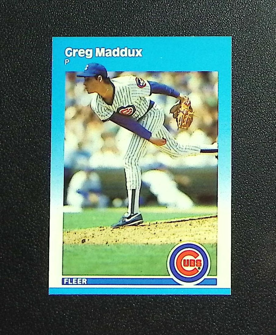 Greg Maddux Rookie Card 1987 Fleer Update #U-68 Chicago Cubs (1 of 2)