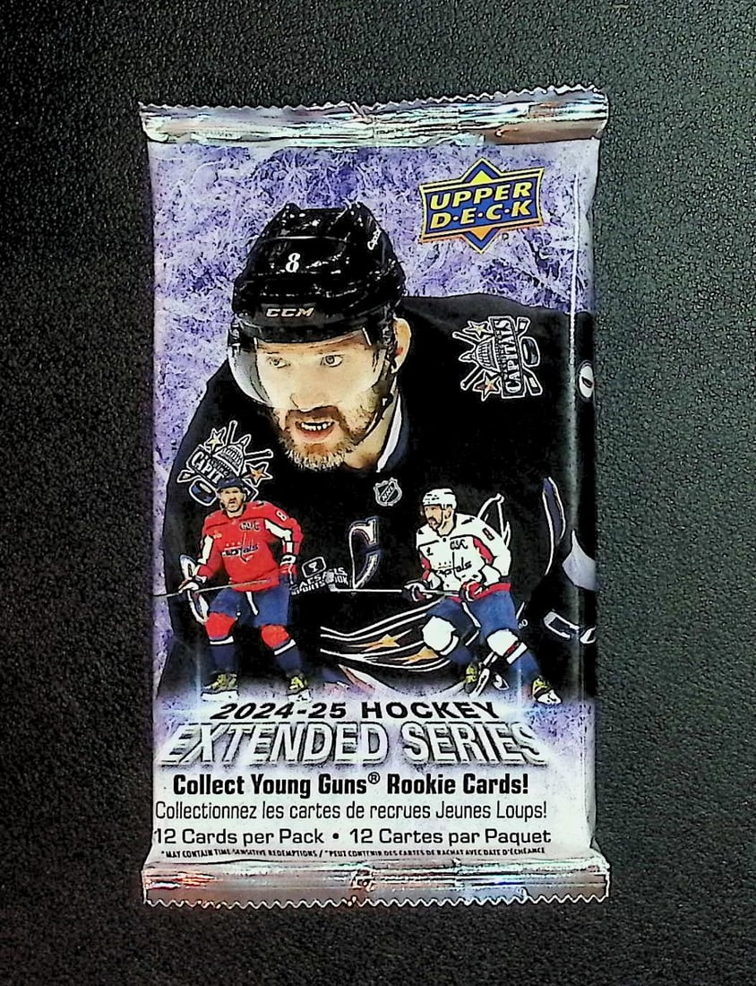 2024-25 Upper Deck Hockey Cards EXTENDED SERIES Pack Sports Cards: Upper Deck Hockey NHL Trading & Sports Cards, Stanley Cup Winners & Hall of Fame Players, Connor McDavid, Alex Ovechkin, Sports Cards for Sale Near Me, Auction Lots for Sale on Line
