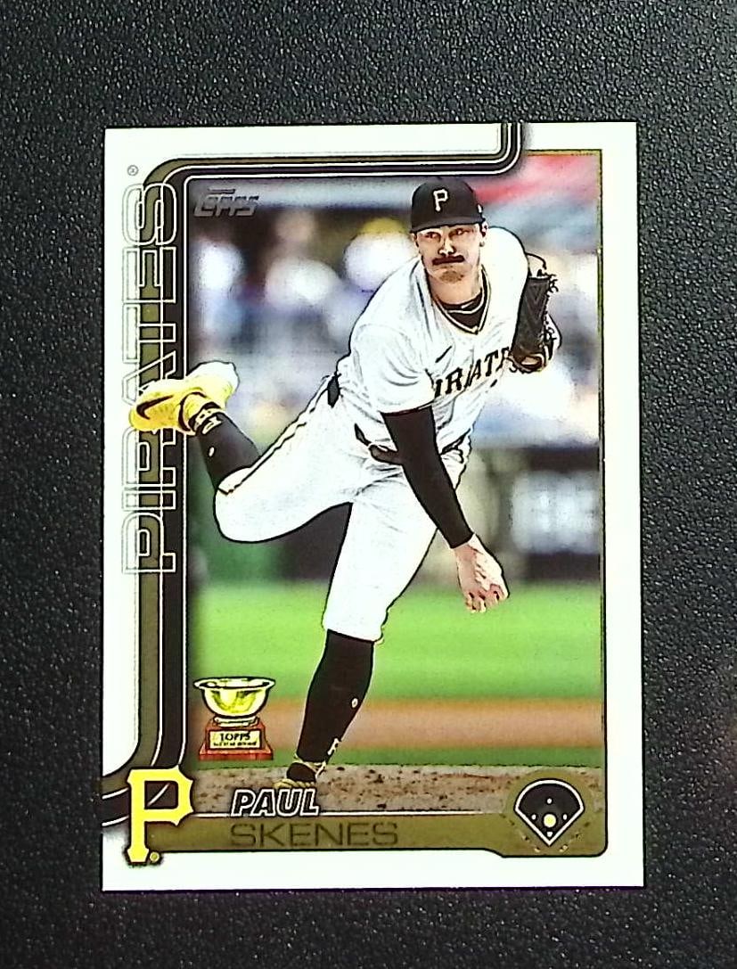 Paul Skenes 2025 Topps #98 Pittsburgh Pirates: Topps, Bowman, & Fanatics Baseball MLB Trading & Sports Cards, Sports Cards for Sale Near Me, World Series & Hall of Fame Players Memorabilia, Refractors, X-Fractors, Numbered, SP, SSP, Valuable Aucti