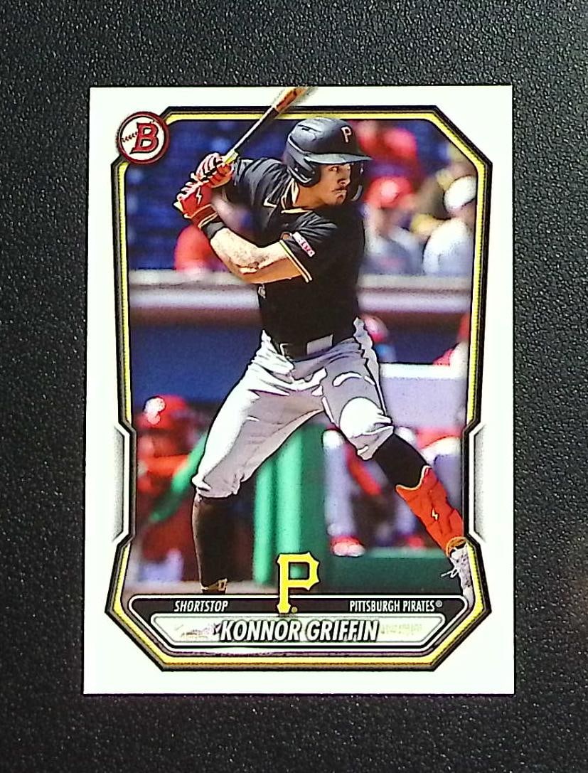 Konnor Griffin Paper Prospects 2026 Bowman #BP-92 Pittsburgh Pirates: Topps, Bowman, & Fanatics Baseball MLB Trading & Sports Cards, Sports Cards for Sale Near Me, World Series & Hall of Fame Players Memorabilia, Refractors, X-Fractors, Numbered, SP, SSP, Valuable Aucti