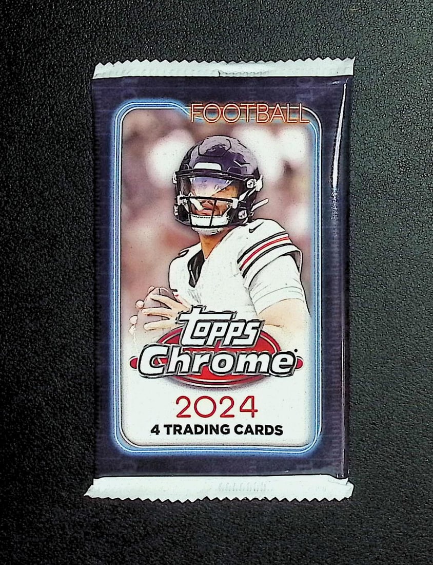 2024 Topps Chrome Football Cards BLASTER Box Pack Drake Maye, Jayden Daniels Rookie Card: Topps Football NFL Trading & Sports Cards, Rookie Cards in this Set Are Drake Maye Jayden Daniels, Bo Nix, JJ McCarthy, Marvin Harrison Jr, Refractors, Prism Refractors, X-Fractors, Sports Cards for S
