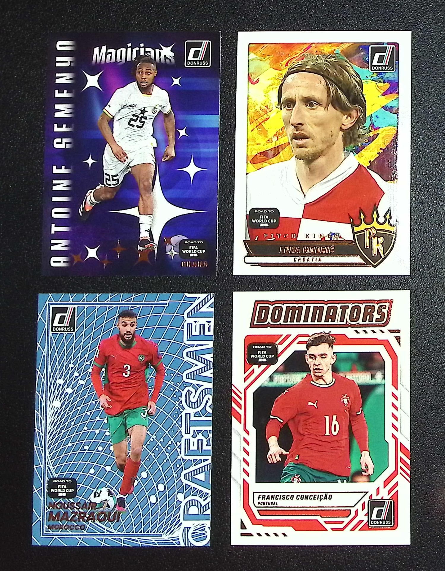 Lot of 4 2025-26 Donruss FIFA Road to the World Cup Inserts. All Different, See Pictures (1 of 2)