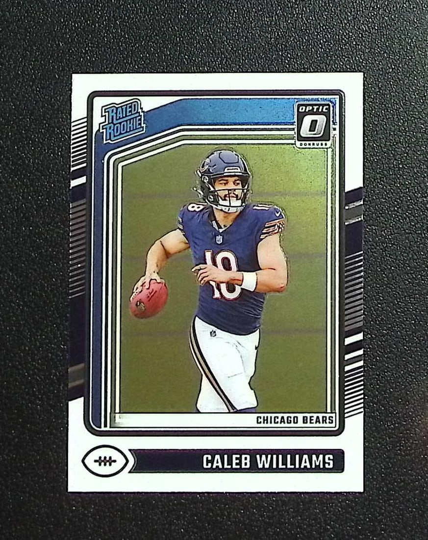 Caleb Williams Rookie Card 2024 Donruss Optic #201 Chicago Bears: Panini, Donruss Optic, & Donruss Select, Prizm, Mosaic, Contenders, Zenith, Phoenix, Illusions, Absolute, Rookie NFL Sports Trading Cards, SP, SSP, Cards, Football Cards for Sale Near Me, Superbowl & 