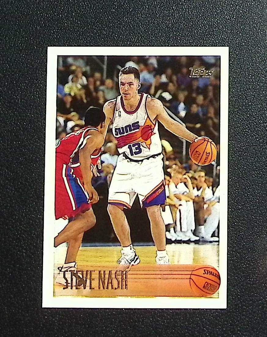 Steve Nash Rookie Card 1996-97 Topps #182 Phoenix Suns: Topps & Bowman Basketball NBA Trading & Sports Cards, Sports Cards for Sale Near Me, Chrome, Refractor, SP, SSP, Valuable Auction Memorabilia Lots Sold On Line, NBA Championship & Hall of Fame Player 