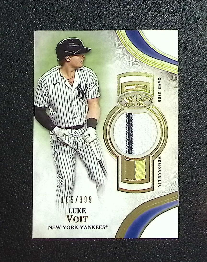 Luke Voit Game Used Patch /399 2021 Topps Tier One #T1R-LV New York Yankees: Topps, Bowman, & Fanatics Baseball MLB Trading & Sports Cards, Sports Cards for Sale Near Me, World Series & Hall of Fame Players Memorabilia, Refractors, X-Fractors, Numbered, SP, SSP, Valuable Aucti