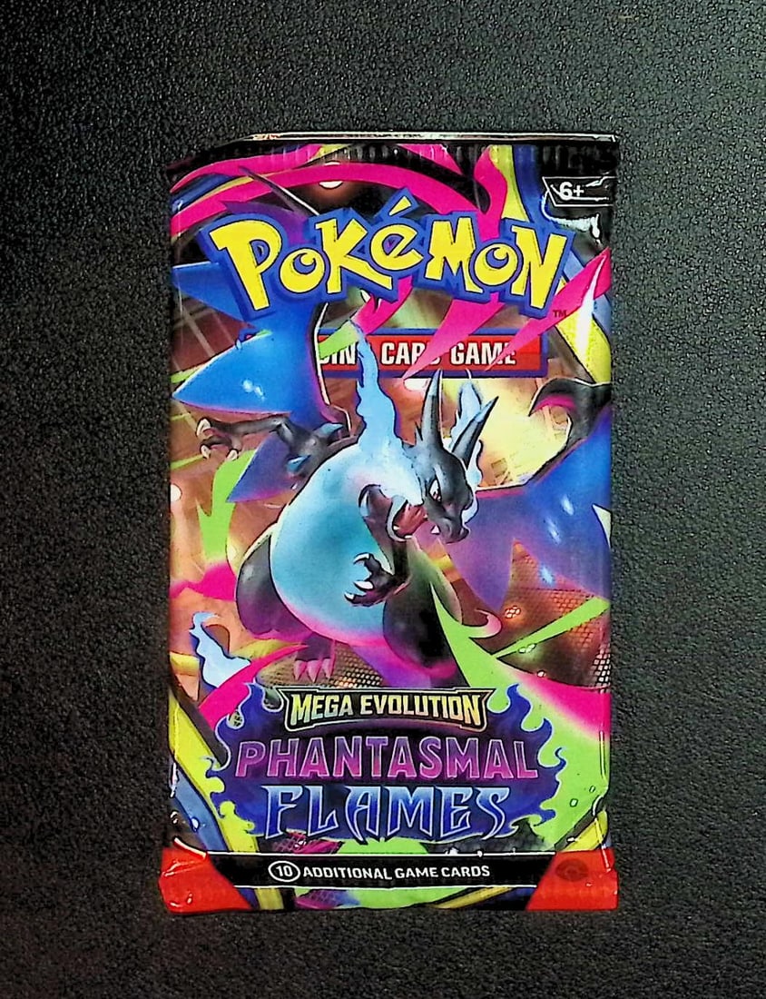 2025 Pokemon Mega Evolution Phantasmal Flames Booster Pack: Pokemon Trading Card Game Cards, Charizard, Pikachu, Mewto, EX, Referse Holo, Holo Rare Cards, Secret Rare Cards, Full Art Cards, Evee, 3 Stars Ultra Rare Cards, Double Rare, Illustration Rare, Specia