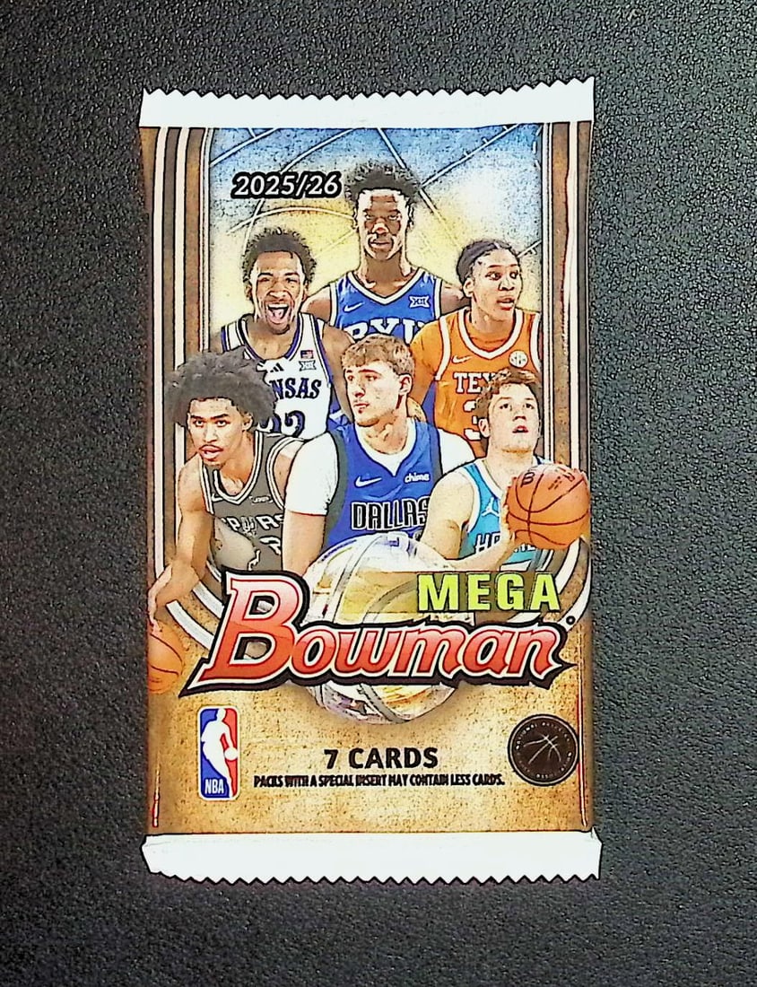 2025-26 Bowman Basketball Mega Box Pack - Cooper Flagg & Kon Knueppel Rookie Cards: Bowman Basketball NBA Trading & Sports Cards, Sports Cards for Sale Near Me, Champion and Hall of Fame Players, Auction Lots for Sale On Line