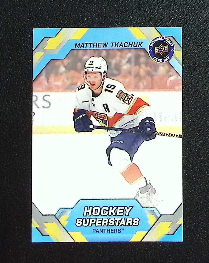 Matthew Tkachuk 2026 Upper Deck National Hockey Card Day #NHCD-20: Upper Deck NHL Hockey Trading & Sports Cards, Old Sports Cards for Sale Near Me, Stanley Cup & Hall of Fame Players, Valuable Auction Memorabilia Lots for Sale On Line