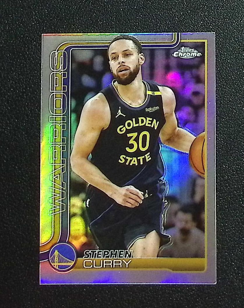 Stephen Curry Refractor 2025-26 Topps Chrome #201 Golden State Warriors: Topps & Bowman Basketball NBA Trading & Sports Cards, Sports Cards for Sale Near Me, Chrome, Refractor, SP, SSP, Valuable Auction Memorabilia Lots Sold On Line, NBA Championship & Hall of Fame Player 