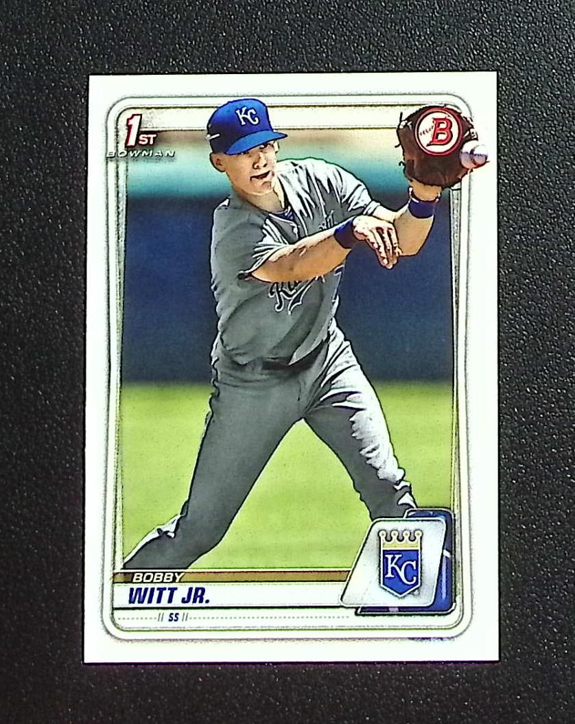 Bobby Witt Jr. 1st Bowman 2020 Bowman #BP-25 Kansas City Royals: Topps, Bowman, & Fanatics Baseball MLB Trading & Sports Cards, Sports Cards for Sale Near Me, World Series & Hall of Fame Players Memorabilia, Refractors, X-Fractors, Numbered, SP, SSP, Valuable Aucti