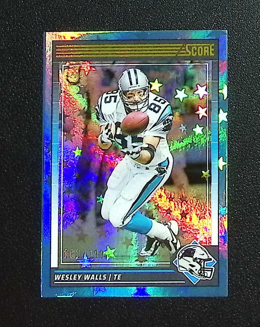 Wesley Walls Blue Stars /399 2024 Score #45 Carolina Panthers: Panini, Donruss Optic, & Donruss Select, Prizm, Mosaic, Contenders, Zenith, Phoenix, Illusions, Absolute, Rookie NFL Sports Trading Cards, SP, SSP, Cards, Football Cards for Sale Near Me, Superbowl & 