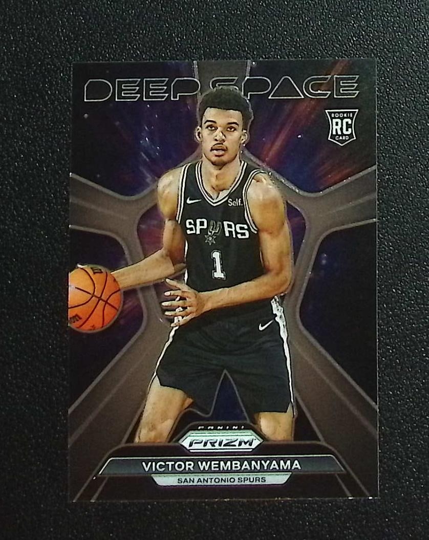 Victor Wembanyama Rookie Card Deep Space 2023-24 Panini Prizm #1 San Antonio Spurs: Panini, Donruss Optic, Donruss Select, Prizm, Mosaic, Contenders, Revolution, Phoenix, NBA Hoops, Rookie NFL Sports Trading Cards, Silver, SP, SSP, Wave Prizms, Numbered Cards, Basketball sports Cards