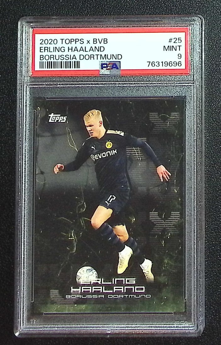 Erling Haaland 2020 Topps x BVB Borussia Dortmund #25 PSA 9 (1 of 2)