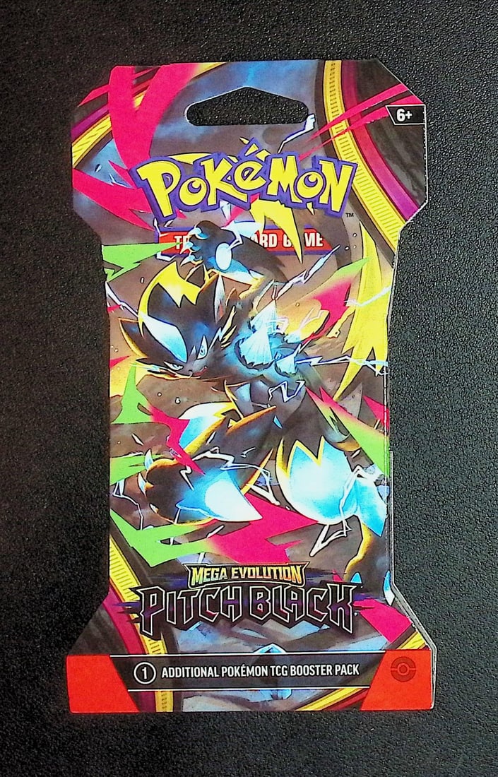 Pokemon Pitch Black Sleeved Booster Pack: Pokemon Trading Card Game Cards, Charizard, Pikachu, Mewto, EX, Referse Holo, Holo Rare Cards, Secret Rare Cards, Full Art Cards, Evee, 3 Stars Ultra Rare Cards, Double Rare, Illustration Rare, Specia