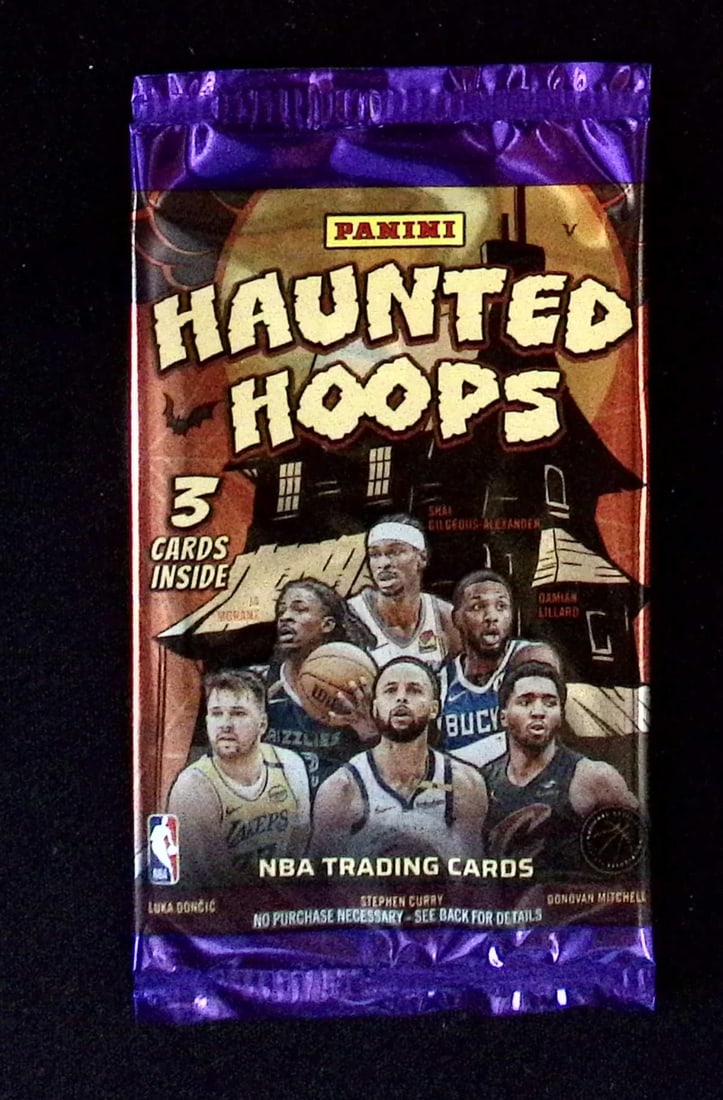 2025 Panini Haunted Hoops Basketball Retail Box Pack: Panini Basketball NBA Trading & Sports Cards, Sports Cards for Sale Near Me, Anthony Edwards, Jayson Tatum, Steph Curry, Panini Numbered Cards, Cracked Ice, Silver Prizm, Auction Lots for Sale on Line