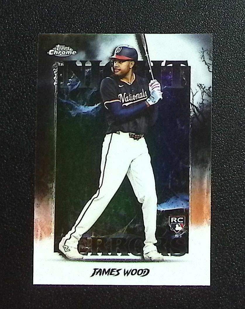 James Wood Rookie Card Night Terrors 2025 Topps Chrome #NT-25 Nationals: Topps, Bowman, & Fanatics Baseball MLB Trading & Sports Cards, Sports Cards for Sale Near Me, World Series & Hall of Fame Players Memorabilia, Refractors, X-Fractors, Numbered, SP, SSP, Valuable Aucti