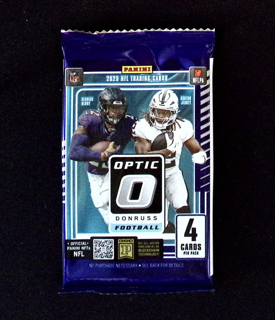 2025 Donruss Optic Football BLASTER BOX PACK - Downtown, Uptown Inserts: Donruss Optic Football NFL Trading & Sports Cards, Rookies In this set are Travis Hunter, Emeka Egbuka, Jaxson Dart, Cam Skattebo, Cam Ward, Uptown SP, Rated Rookie, Downtown SSP Cards, Sports Cards f