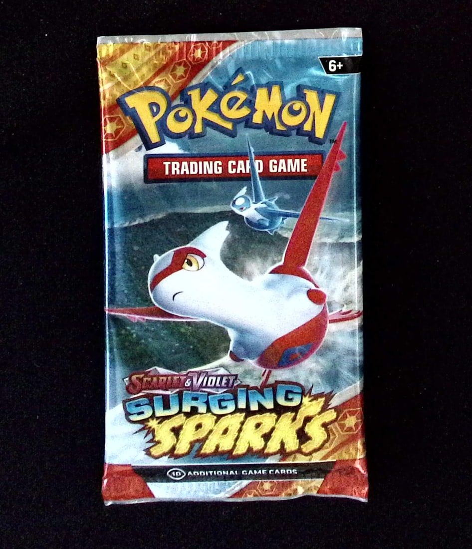 Pokemon Scarlet & Violet Surging Sparks 10 Card TCG Booster Pack, Charizard, Pikachu, Holo: Pokemon Trading Card Game Cards, Charizard, Pikachu, Mewto, EX, Referse Holo, Holo Rare Cards, Secret Rare Cards, Full Art Cards, Evee, 3 Stars Ultra Rare Cards, Double Rare, Illustration Rare, Specia