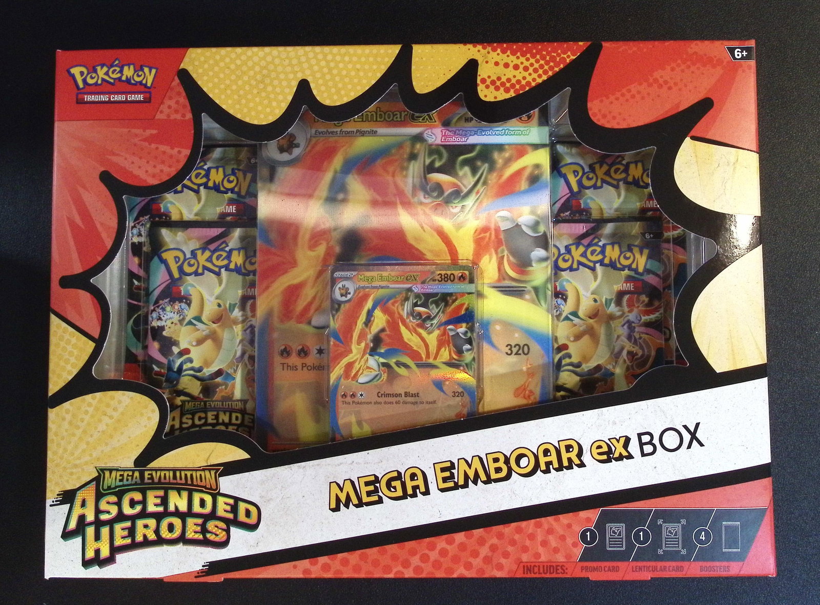 Pokemon Ascended Heroes Mega Emboar Ex Box Sealed (1 of 2)