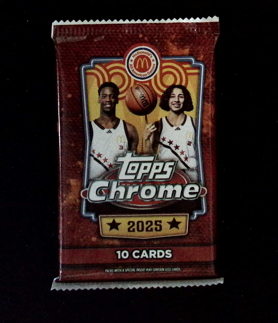 2025 Topps Chrome McDonald's All American Basketball Mega Box Packs: Topps Chrome Basketball NBA Trading & Sports Cards, Auction Lots for Sale on Line, Sports Cards for Sale Near Me
