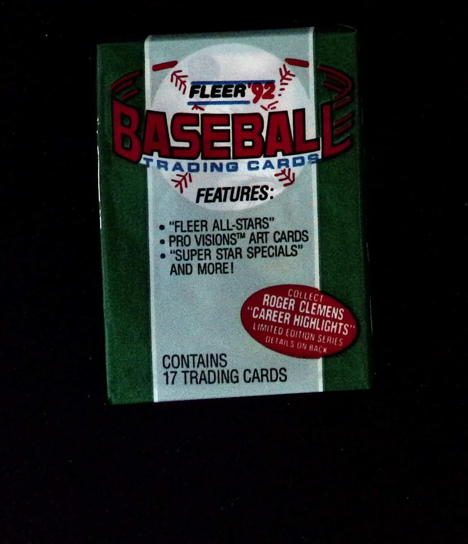 1992 Fleer Series 1 Baseball Cards Retail Box Pack Sports Cards MLB Trading Cards Rookie Cards: Fleer Vintage Baseball MLB Trading & Sports Cards, World Series & Hall of Fame Players, Old Sports Cards for Sale Near Me, Valuable Auction Memorabilia Lots For Sale On Line, Tony Gwynn, Rickey Hender