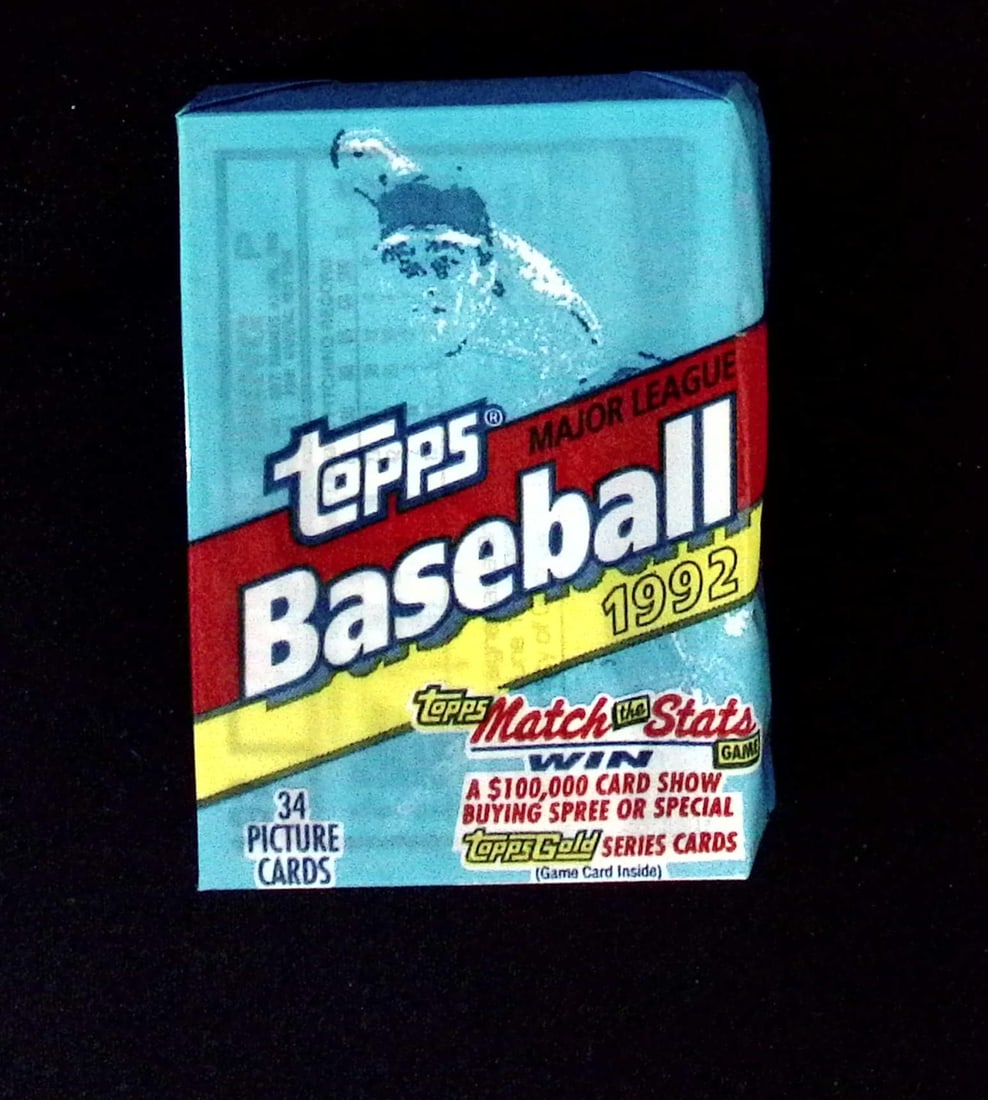 1992 Topps Vintage Series 1 Baseball Cards CELLO RETAIL BOX FAT PACK, Sports Cards Rookie Cards: Topps Vintage Rookie Basseball MLB Trading & Sports Cards, Old Baseball and Sports Cards For Sale Near Me, World Series Players, Hall of Fame Stars, Nolan Ryan, Ryne Sandberg, Bo Jackson, Don Mattingl