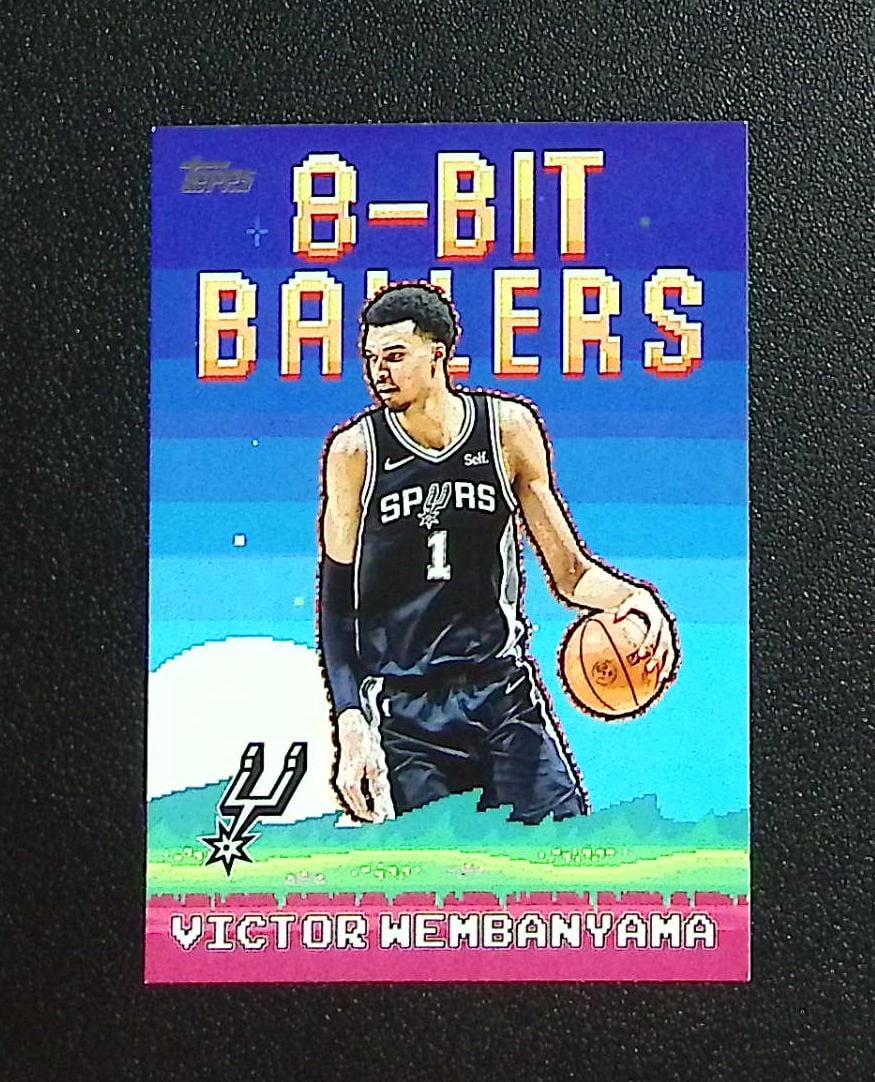 Victor Wembanyama 8-Bit Ballers 2025-26 Topps #8B-4 Spurs: Topps & Bowman Basketball NBA Trading & Sports Cards, Sports Cards for Sale Near Me, Chrome, Refractor, SP, SSP, Valuable Auction Memorabilia Lots Sold On Line, NBA Championship & Hall of Fame Player