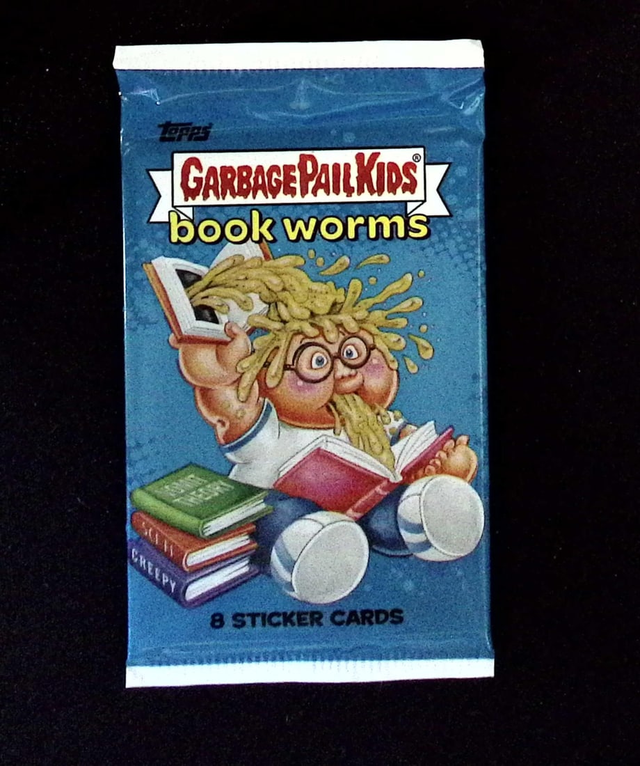 2022 Gargage Pail Kids Bookworms Mega Box Pack: Numbered Cards, Wave Parallels, Topps Trading Cards Sold on Line, Auction Lots for sale on line, Trading Card Stickers