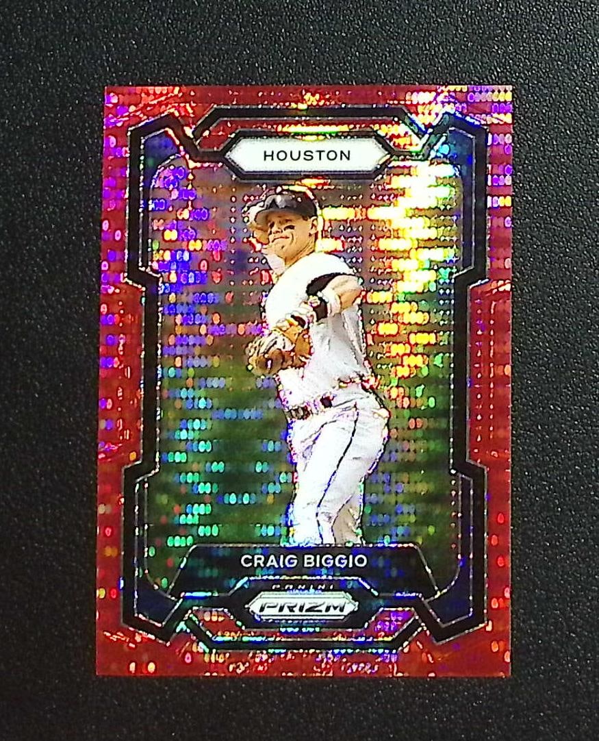 Craig Biggio Red Pulsar Prizm /399 2024 Panini Prizm #123: Panini, Donruss, & Donruss Optic Baseball MLB Trading & Sports Cards, Sports Cards for Sale Near Me, Prizm, Mosaic, Select, SP, SSP, Auction Memorabilia Lots for Sale On Line, World Series & Hall of