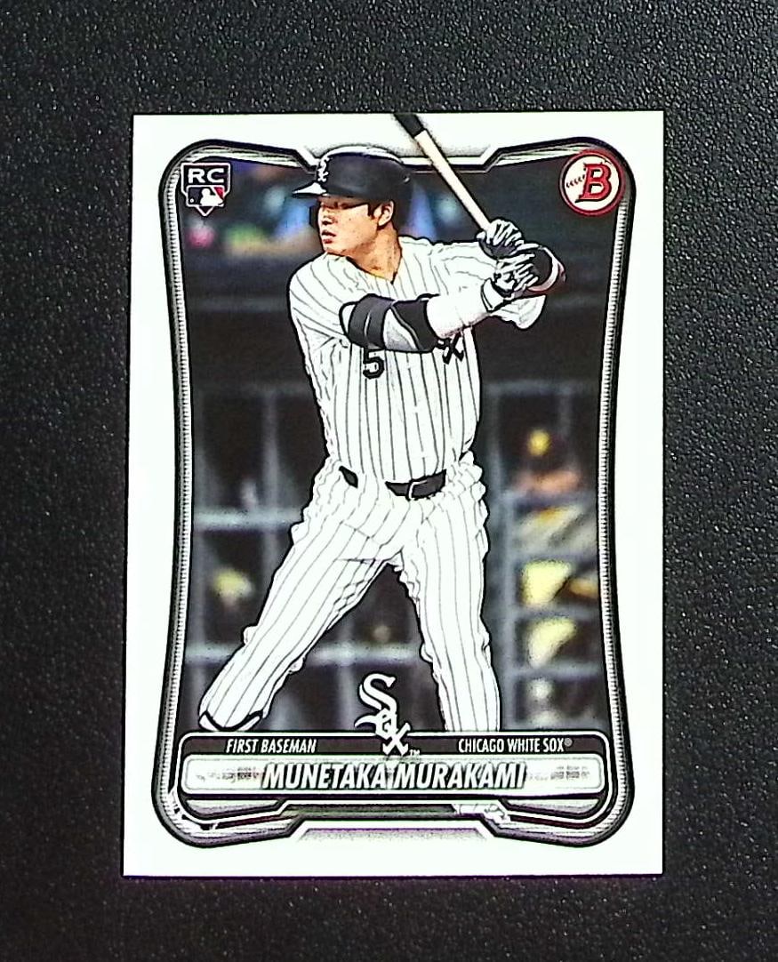Munetaka Murakami Rookie Card 2026 Bowman #9 Chicago White Sox: Topps, Bowman, & Fanatics Baseball MLB Trading & Sports Cards, Sports Cards for Sale Near Me, World Series & Hall of Fame Players Memorabilia, Refractors, X-Fractors, Numbered, SP, SSP, Valuable Aucti