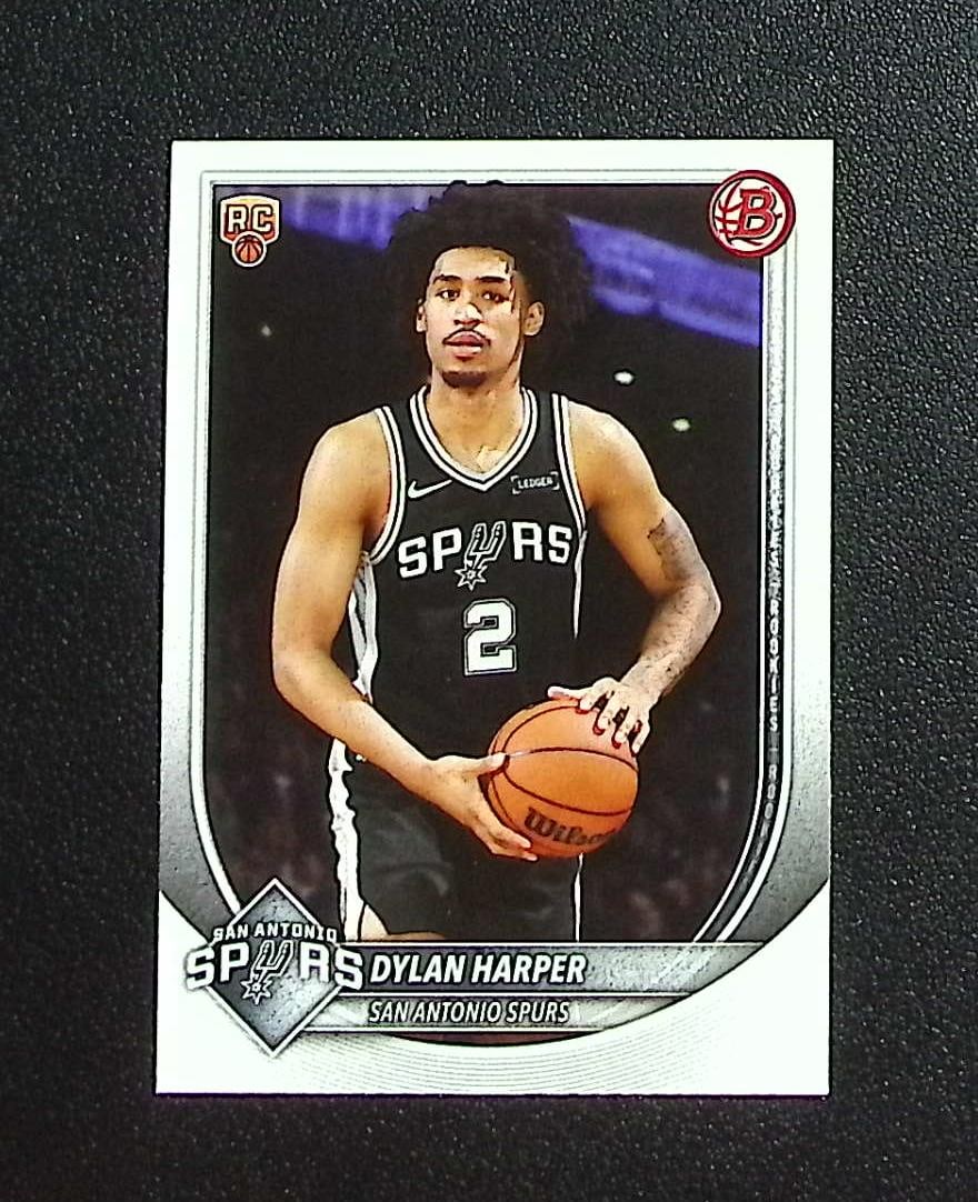 Dylan Harper Rookie Card 2025-26 Bowman #2 San Antonio Spurs: Topps & Bowman Basketball NBA Trading & Sports Cards, Sports Cards for Sale Near Me, Chrome, Refractor, SP, SSP, Valuable Auction Memorabilia Lots Sold On Line, NBA Championship & Hall of Fame Player 