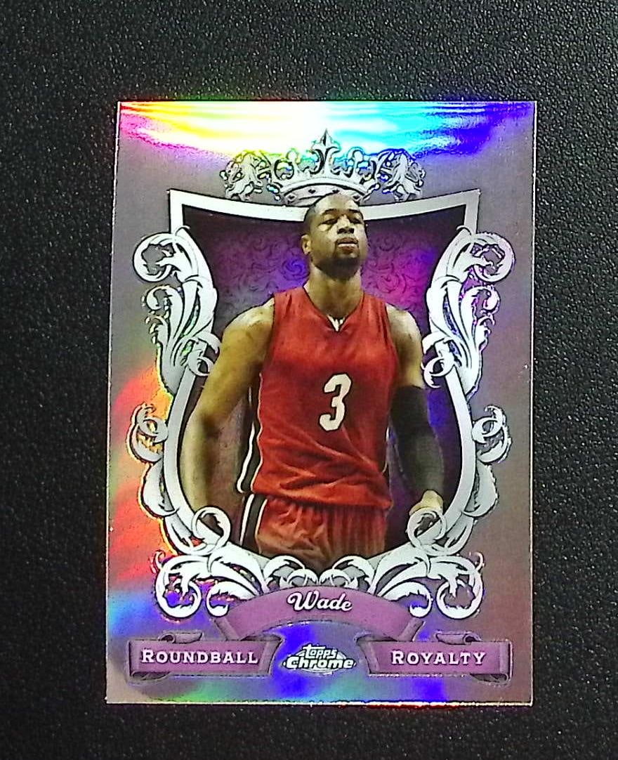 Dwyane Wade Roundball Royalty 2023-24 Topps Chrome #RR-11 Miami Heat: Topps & Bowman Basketball NBA Trading & Sports Cards, Sports Cards for Sale Near Me, Chrome, Refractor, SP, SSP, Valuable Auction Memorabilia Lots Sold On Line, NBA Championship & Hall of Fame Player 