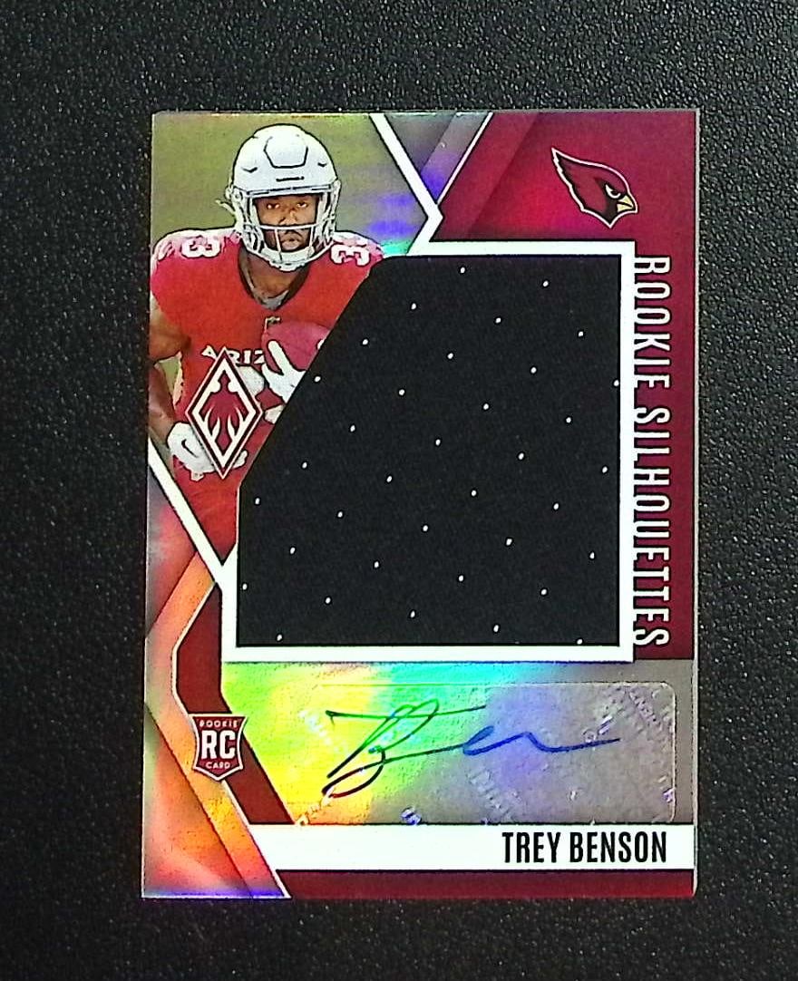 Trey Benson Rookie Patch Auto /149 2024 Panini Phoenix #RS-TBN: Panini, Donruss Optic, & Donruss Select, Prizm, Mosaic, Contenders, Zenith, Phoenix, Illusions, Absolute, Rookie NFL Sports Trading Cards, SP, SSP, Cards, Football Cards for Sale Near Me, Superbowl & 