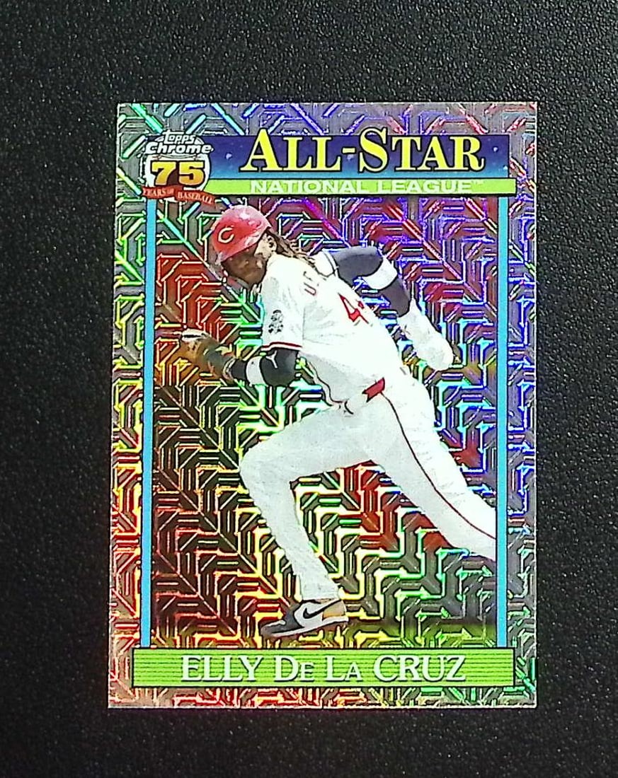 Elly De La Cruz Silver Pack Mojo 2026 Topps #91ASC-19 Cincinnati Reds: Topps, Bowman, & Fanatics Baseball MLB Trading & Sports Cards, Sports Cards for Sale Near Me, World Series & Hall of Fame Players Memorabilia, Refractors, X-Fractors, Numbered, SP, SSP, Valuable Aucti