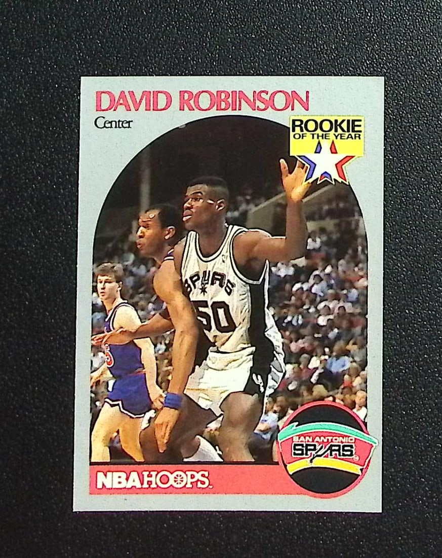David Robinson Rookie of the Year 1990-91 NBA Hoops #270 Spurs: Panini, Donruss Optic, Donruss Select, Prizm, Mosaic, Contenders, Revolution, Phoenix, NBA Hoops, Rookie NFL Sports Trading Cards, Silver, SP, SSP, Wave Prizms, Numbered Cards, Basketball sports Cards