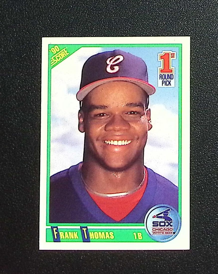 Frank Thomas Rookie Card 1990 Score #663 Chicago White Sox: Score Vintage Baseball MLB Trading & Sports Cards, Old Sports Cards for Sale Near Me, Auction Memorabilia Lots for Sale On Line, World Series & Hall of Fame Players