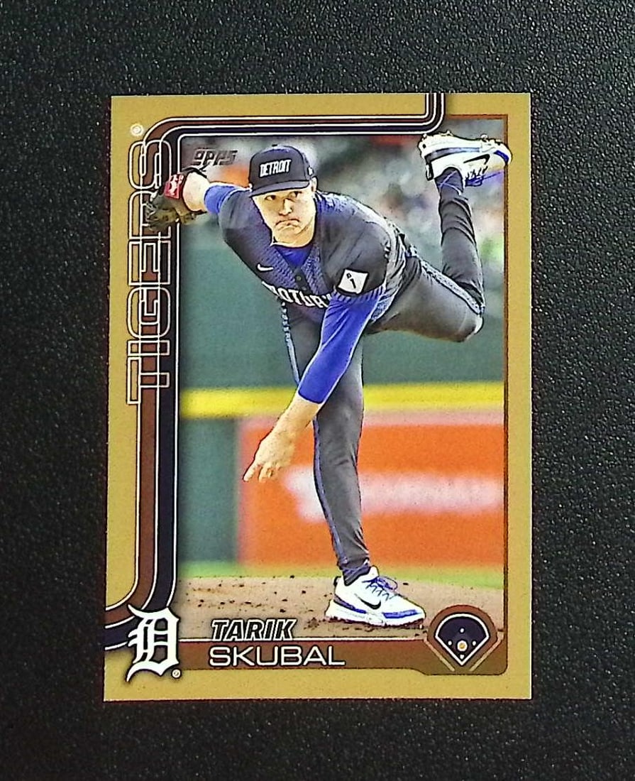 Tarik Skubal Gold /2025 2025 Topps #71 Detroit Tigers: Topps, Bowman, & Fanatics Baseball MLB Trading & Sports Cards, Sports Cards for Sale Near Me, World Series & Hall of Fame Players Memorabilia, Refractors, X-Fractors, Numbered, SP, SSP, Valuable Aucti