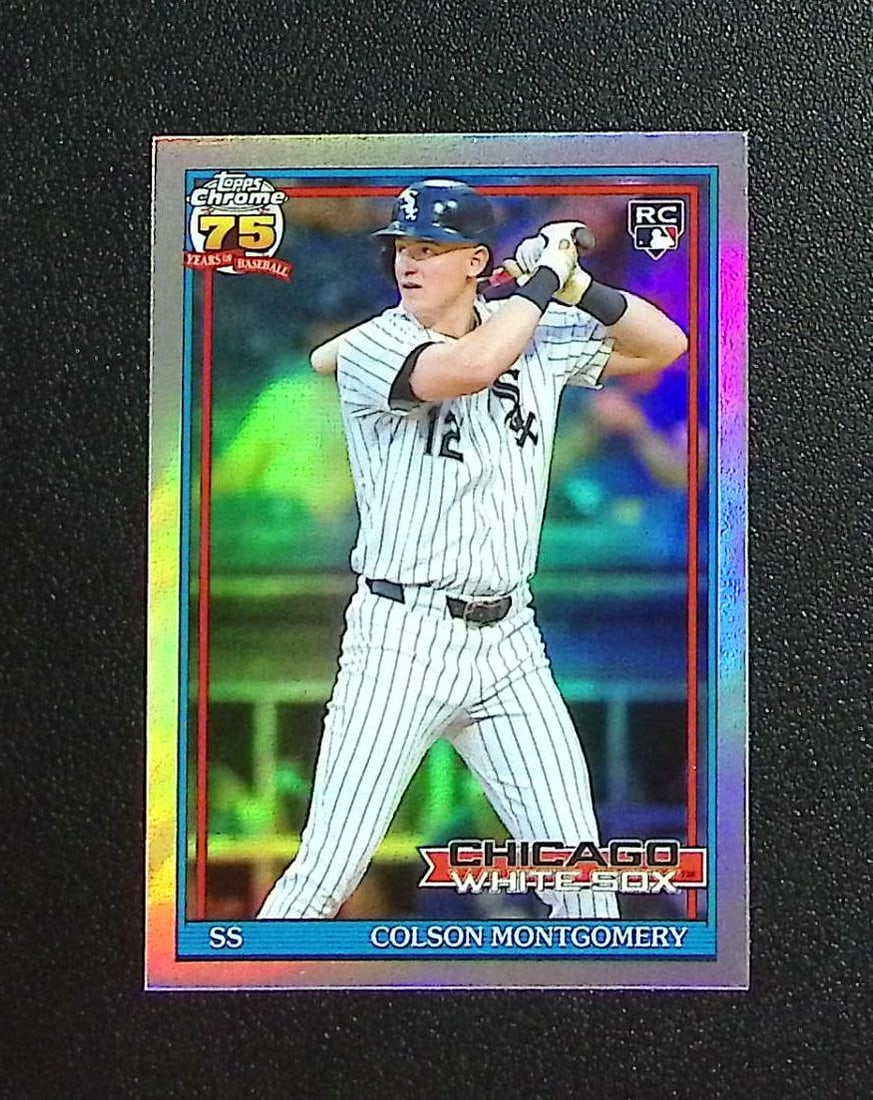 Colson Montgomery Rookie Card 2026 Topps Chrome #91CB-16 White Sox: Topps, Bowman, & Fanatics Baseball MLB Trading & Sports Cards, Sports Cards for Sale Near Me, World Series & Hall of Fame Players Memorabilia, Refractors, X-Fractors, Numbered, SP, SSP, Valuable Aucti