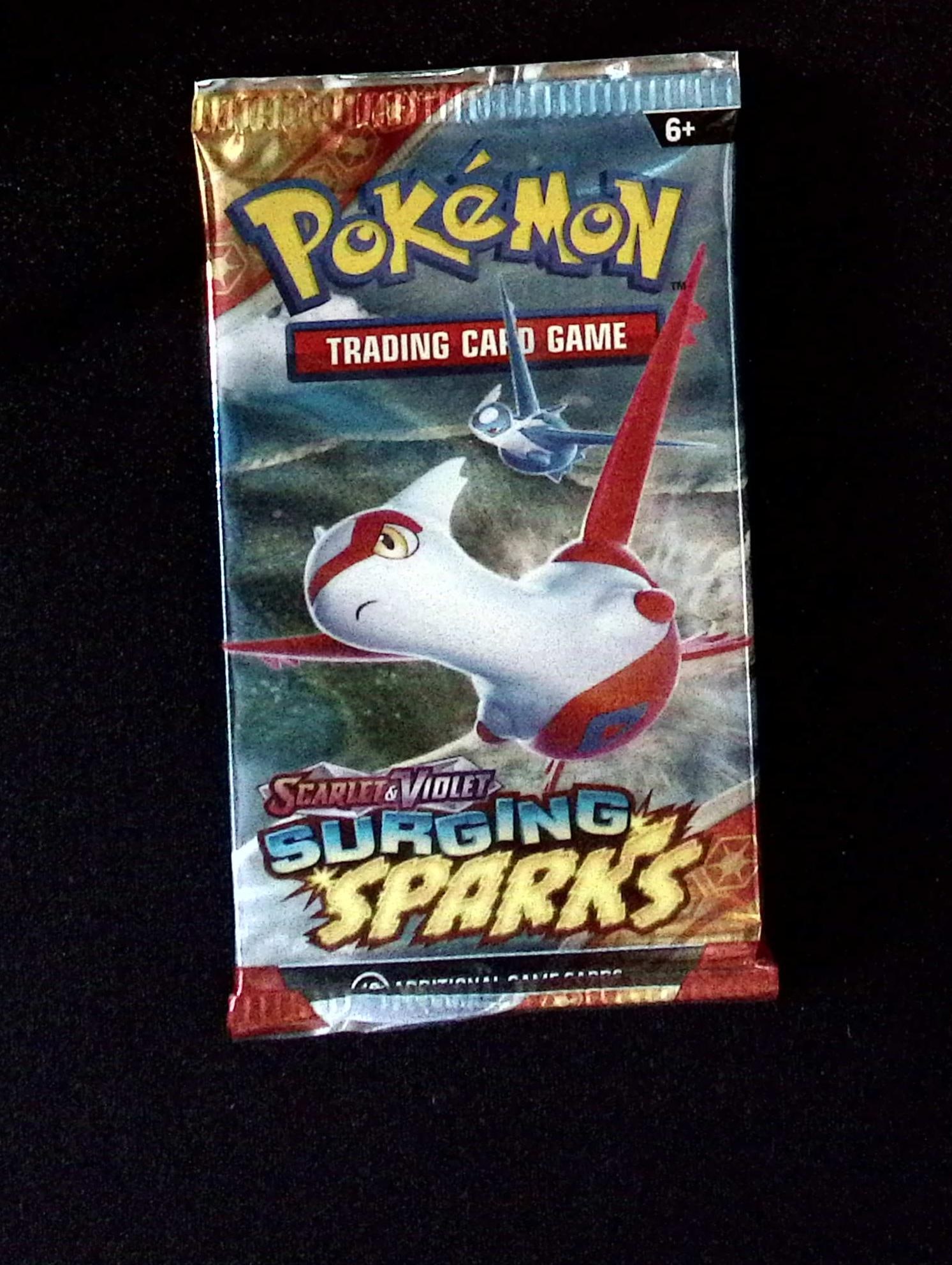Pokemon Scarlet & Violet Surging Sparks 10 Card TCG Booster Pack, Charizard, Pikachu, Holo: Pokemon Trading Card Game Cards, Charizard, Pikachu, Mewto, EX, Referse Holo, Holo Rare Cards, Secret Rare Cards, Full Art Cards, Evee, 3 Stars Ultra Rare Cards, Double Rare, Illustration Rare, Specia