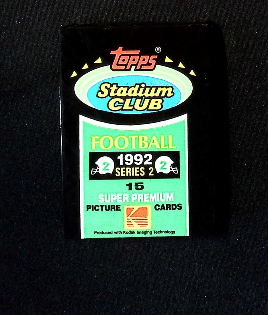 1992 Topps STADIUM CLUB SERIES 2 Super Premium Football Card Retail Box Wax Pack - John Elway, Dan: Vintage Valuable Football NFL Trading & Sports Cards, Old Sports Cards Sold On Line, Auction Lots Sold On Line, Super Bowl and Hall of Fame Players, Dallas Cowboys, Buffalo Bills, Steelers, 49ers, Joe