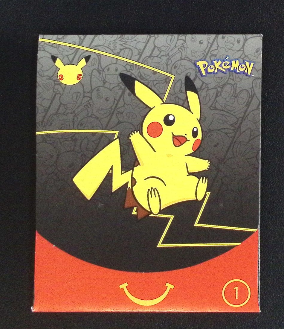 2021 Pokemon McDonald's 25th Anniversary Sealed Pack 4 Cards: Pokemon Trading Card Game Cards, Charizard, Pikachu, Mewtwo, Reverse Holo, Holo Rare, Secret Rare Cards, Full Art Cards, Eevee, Ultra Rare Card, Illustration Rare, Special Illustration Rare SIR