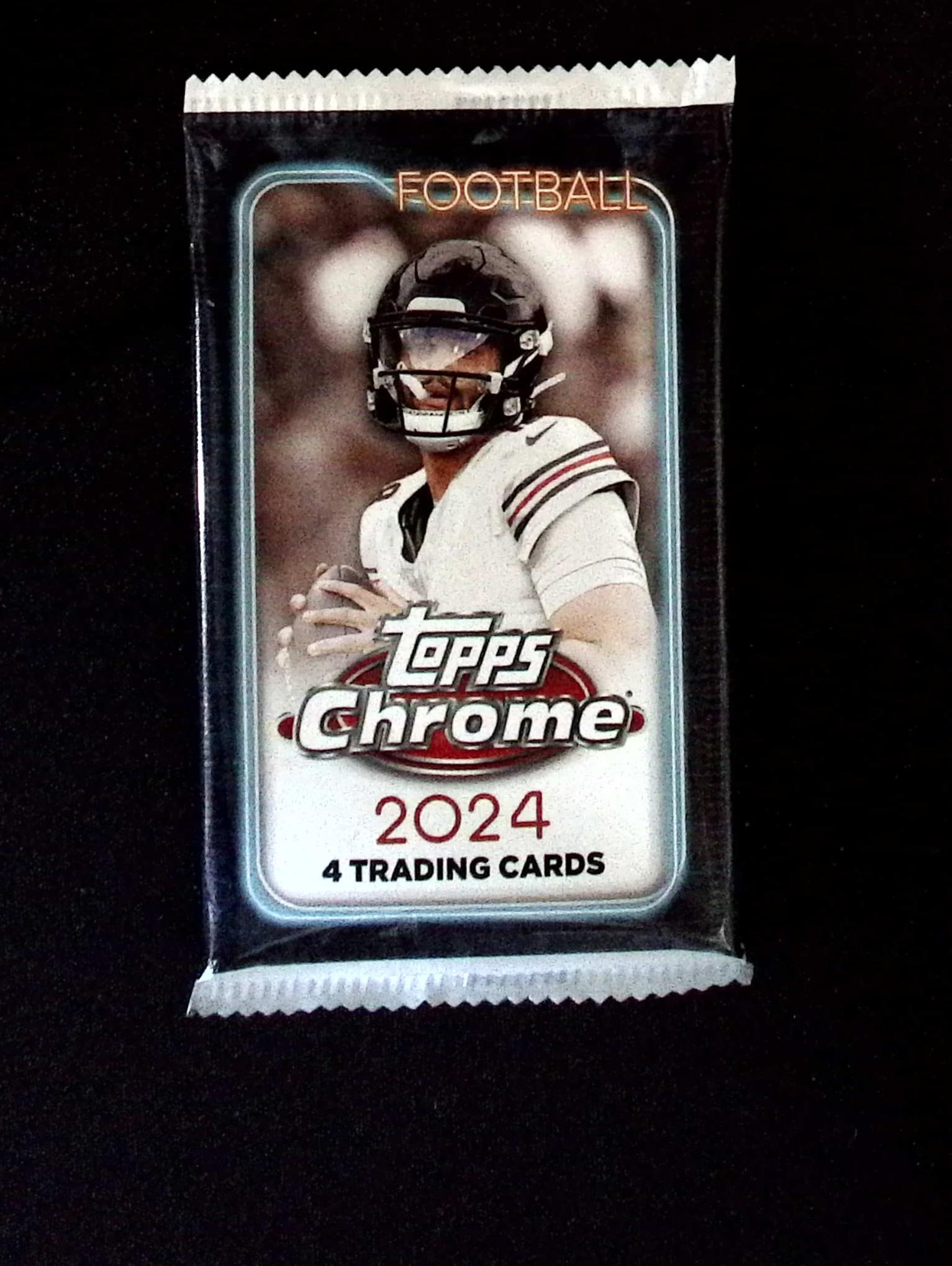 2024 Topps Chrome Football Cards BLASTER Box Pack Drake Maye, Jayden Daniels Rookie Card: Topps Football NFL Trading & Sports Cards, Rookie Cards in this Set Are Drake Maye Jayden Daniels, Bo Nix, JJ McCarthy, Marvin Harrison Jr, Refractors, Prism Refractors, X-Fractors, Sports Cards for S