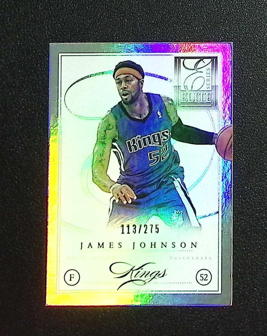 James Johnson /275 2012-13 Panini Elite #31: Panini, Donruss, & Donruss Optic Baseball MLB Trading & Sports Cards, Sports Cards for Sale Near Me, Prizm, Mosaic, Select, SP, SSP, Auction Memorabilia Lots for Sale On Line, World Series & Hall of F