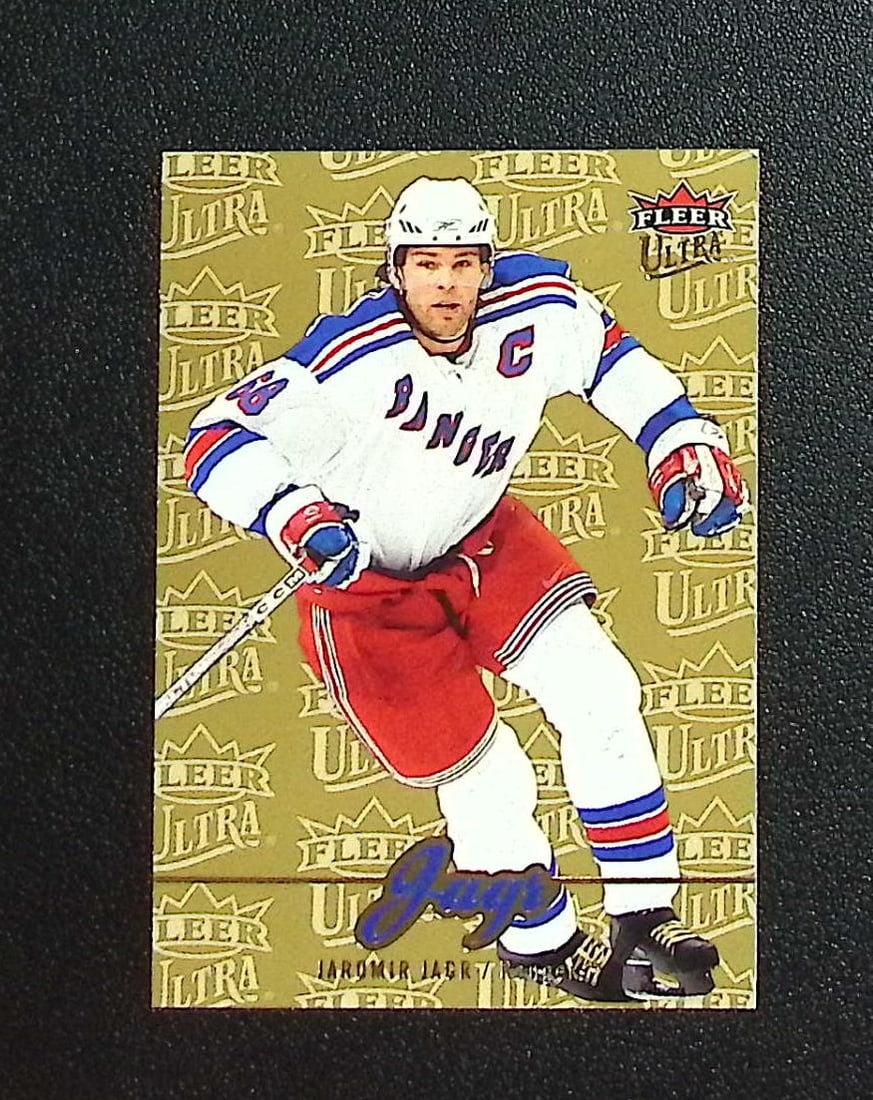Jaromir Jagr 2007-08 Fleer Ultra #67 Rangers, Penguins: Fleer Vintage NHL Hockey Trading & Sports Cards, Old Sports Cards for Sale Near Me, Stanley Cup & Hall of Fame Players, Valuable Auction Memorabilia Lots for Sale On Line