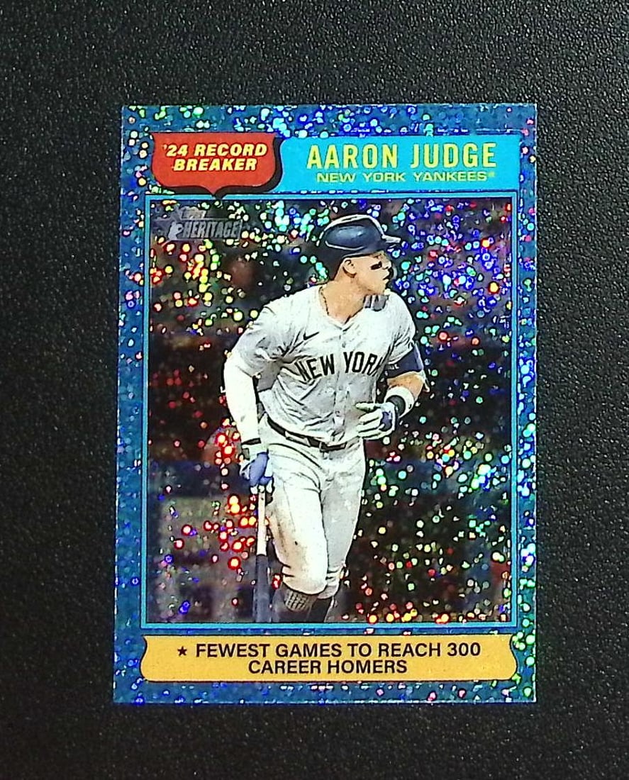 Aaron Judge Light Blue Sparkle Refractor 2025 Topps Heritage #3 New York Yankees: Topps, Bowman, & Fanatics Baseball MLB Trading & Sports Cards, Sports Cards for Sale Near Me, World Series & Hall of Fame Players Memorabilia, Refractors, X-Fractors, Numbered, SP, SSP, Valuable Aucti