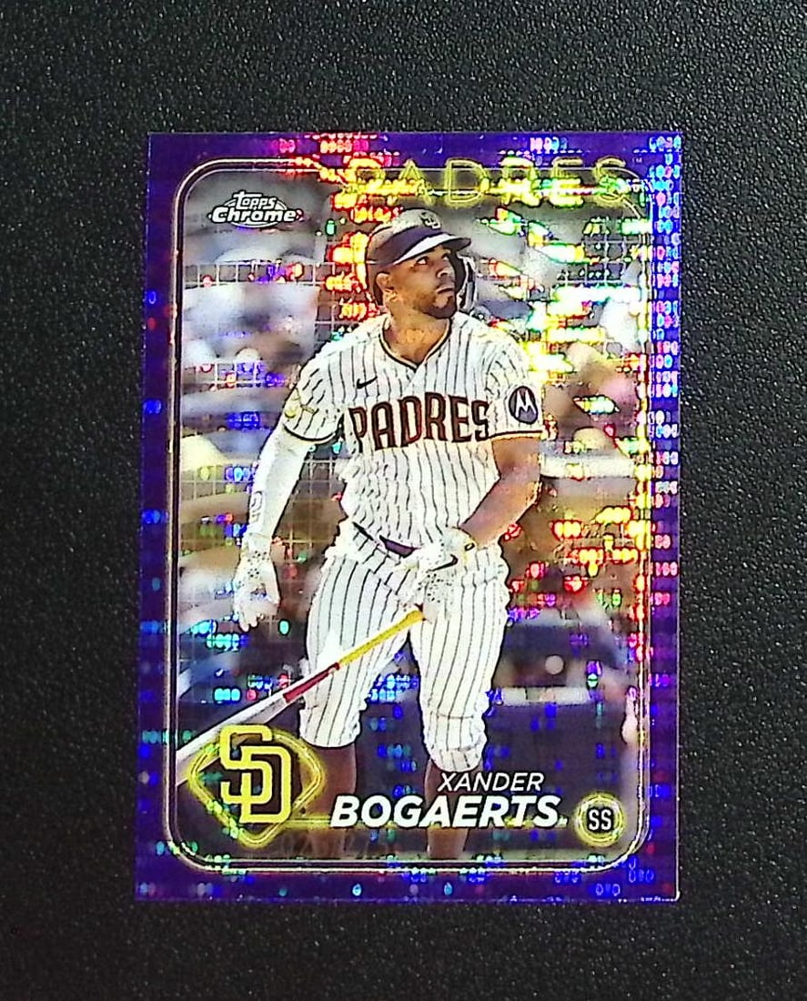 Xander Bogaerts Purple Sonar Refractor /275 2024 Topps Chrome #32 Padres: Topps, Bowman, & Fanatics Baseball MLB Trading & Sports Cards, Sports Cards for Sale Near Me, World Series & Hall of Fame Players Memorabilia, Refractors, X-Fractors, Numbered, SP, SSP, Valuable Aucti