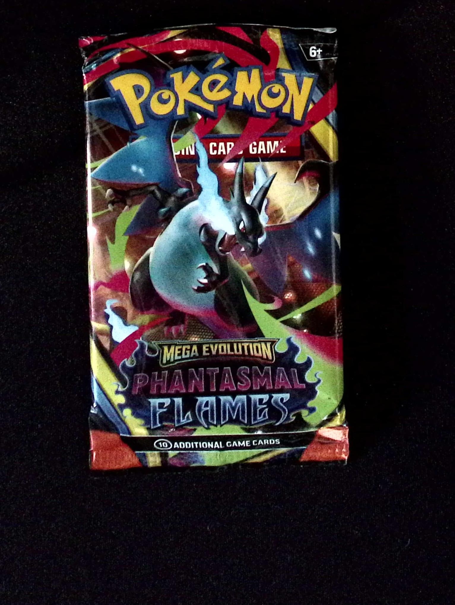 2025 Pokemon Mega Evolution Phantasmal Flames Booster Pack: Pokemon Trading Card Game Cards, Charizard, Pikachu, Mewto, EX, Referse Holo, Holo Rare Cards, Secret Rare Cards, Full Art Cards, Evee, 3 Stars Ultra Rare Cards, Double Rare, Illustration Rare, Specia