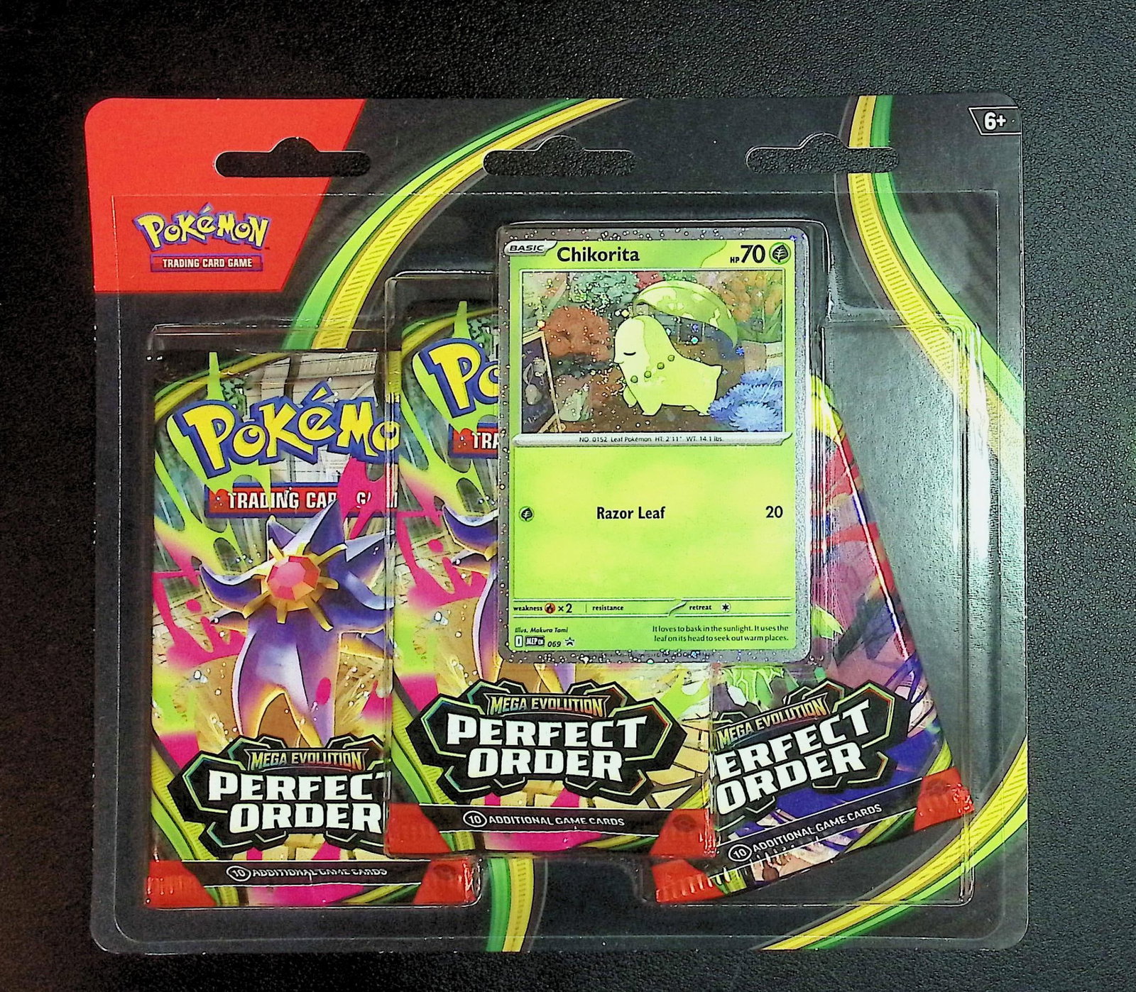 2025 Pokemon Perfect Order Blister 3 Pack Blister Booster Pack Set: Pokemon Trading Card Game Cards, Charizard, Pikachu, Mewto, EX, Referse Holo, Holo Rare Cards, Secret Rare Cards, Full Art Cards, Evee, 3 Stars Ultra Rare Cards, Double Rare, Illustration Rare, Specia